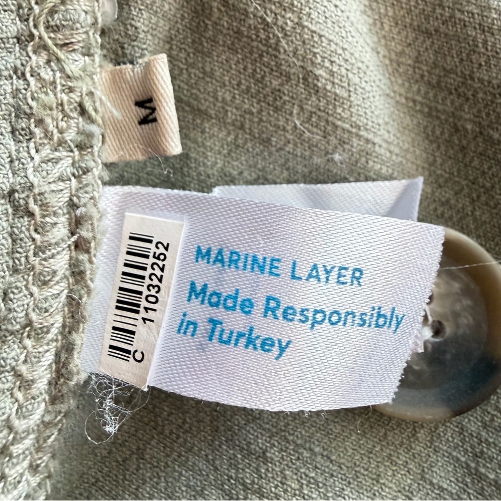 Marine Layer Shadow Kaisa Longline Coat Size Medium 23598 - Picture 13 of 15